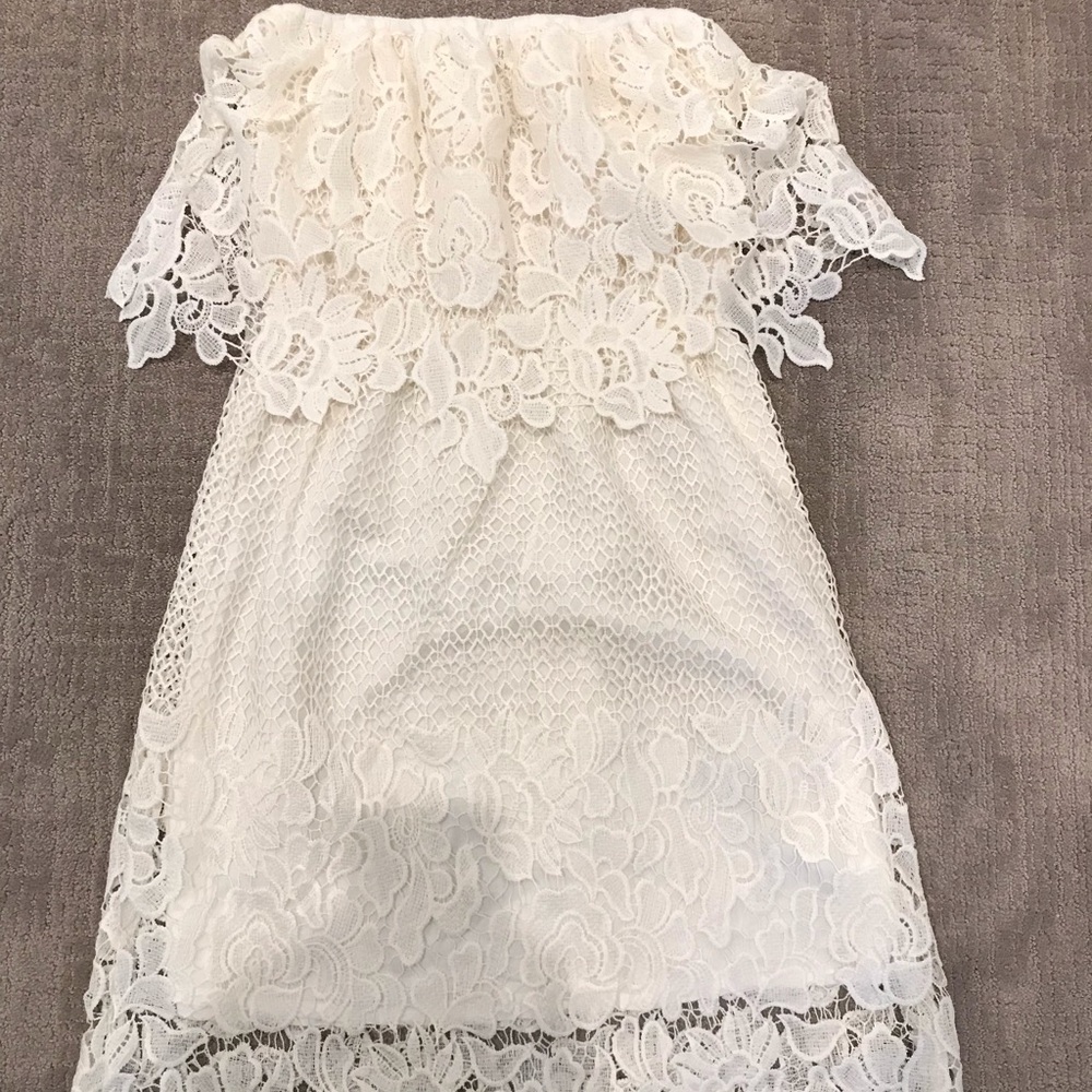 White lace Dress - one size
